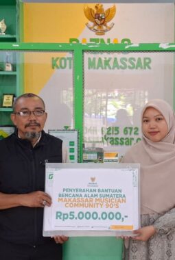 LMMC 90,S Donasi ke Sumatera Melalui BAZNAS Makassar