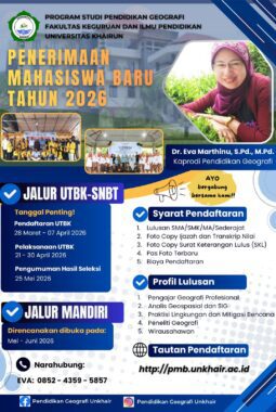 Prodi Pendidikan Geografi FKIP Unkhair Buka Penerimaan Mahasiswa Baru Tahun 2026