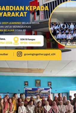 Mahasiswa Prodi PGSD FKIP Unsulbar Laksanakan Pengabdian kepada Masyarakat di SDN 19 Rangas Majene