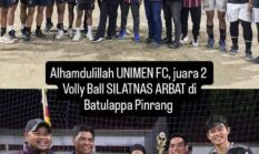 UNIMEN Kembali Torehkan Prestasi, Tim Voli Putra Sukses Raih Runner-up di ARBAT Cup I Pinrang 
