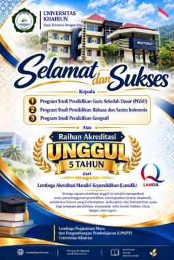 Sangat Membanggakan! Tiga Program Studi FKIP Unkhair Ternate Raih Akreditasi Unggul Lima Tahun dari Lamdik