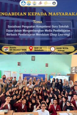 PGSD FKIP Unsulbar Laksanakan Pengabdian kepada Masyarakat melalui Sosialisasi Media Pembelajaran Berbasis Pembelajaran Mendalam di SDN 18 Bababulo